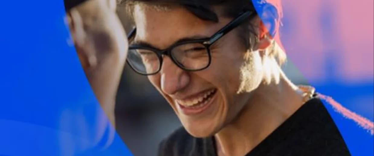 Student with glasses